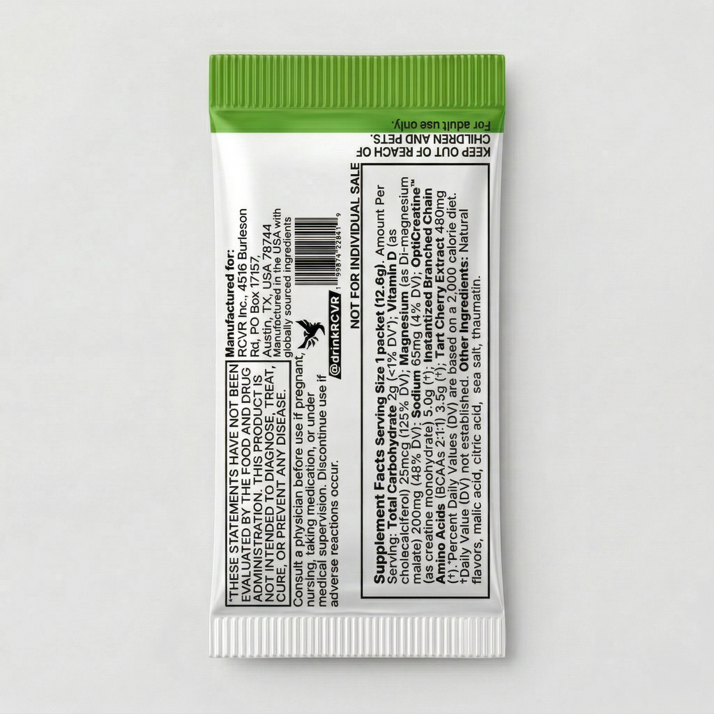 RCVR Muscle Recovery – Sour Apple Pouch